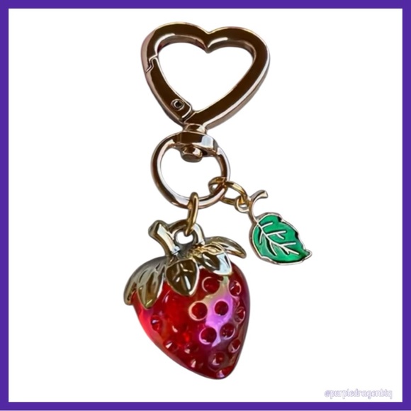 Accessories - Strawberry Love Charm Keychain/Bag Charm